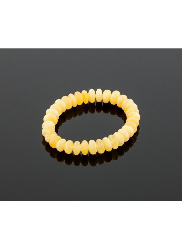 Deluxe white amber bracelet