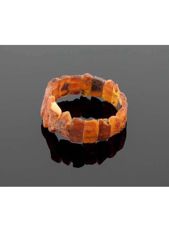 Therapeutic brown amber bracelet