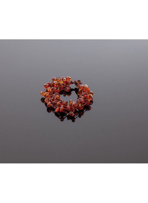 Faceted amber bracelet