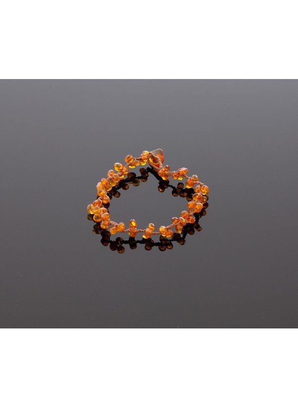 Modern faceted amber bracelet