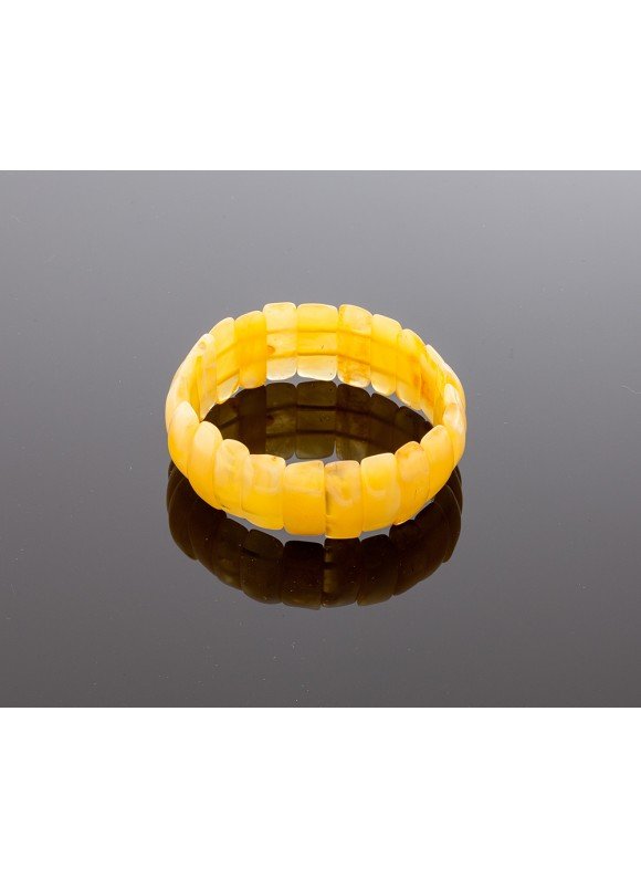 Natural opaque amber bracelet 