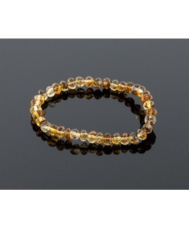 Adult amber bracelet - natural baroque beads