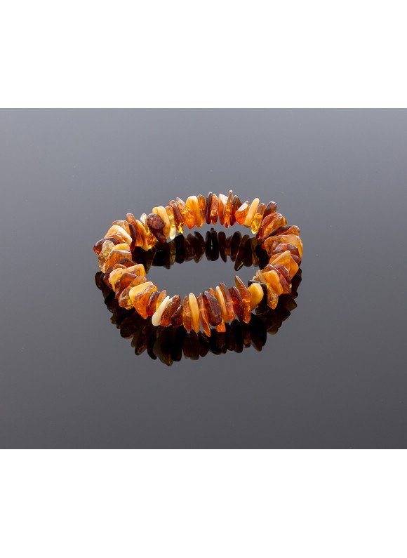 Elegant varied amber bracelet