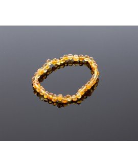 Adult amber bracelet - honey baroque beads