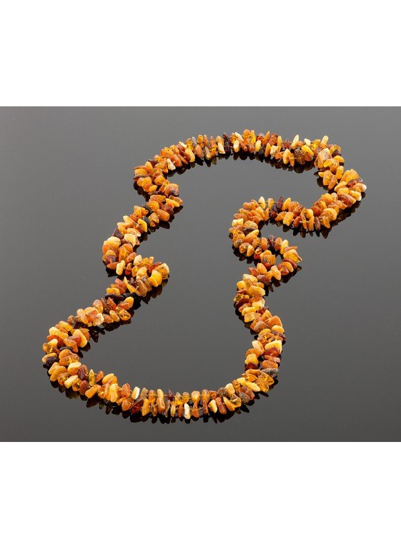 Long Baltic amber necklace, 236cm