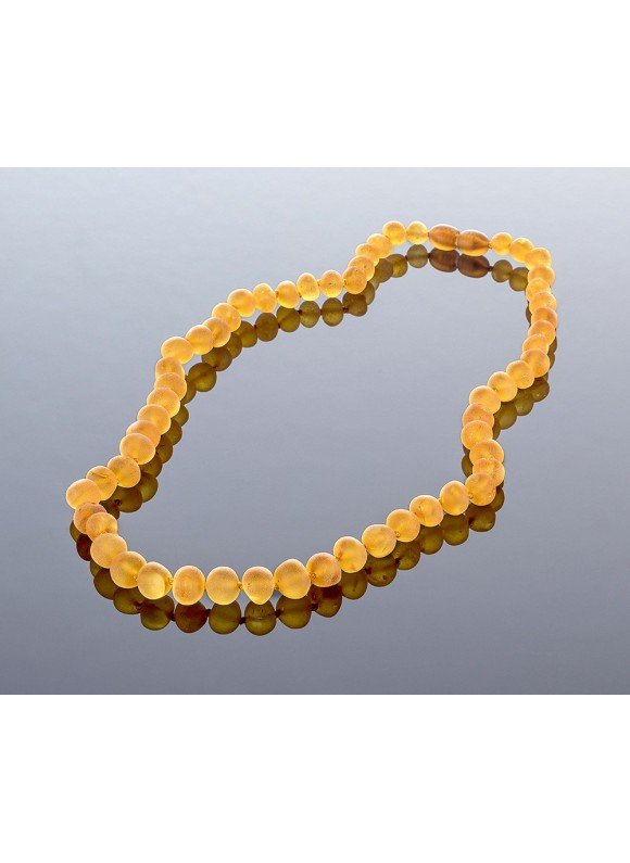 Unpolished honey amber necklace